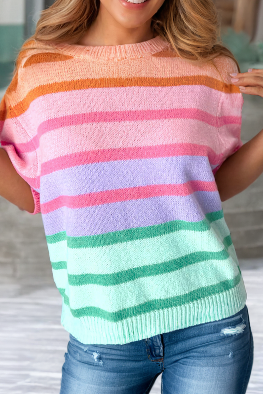 Stripe Bubble Sleeve