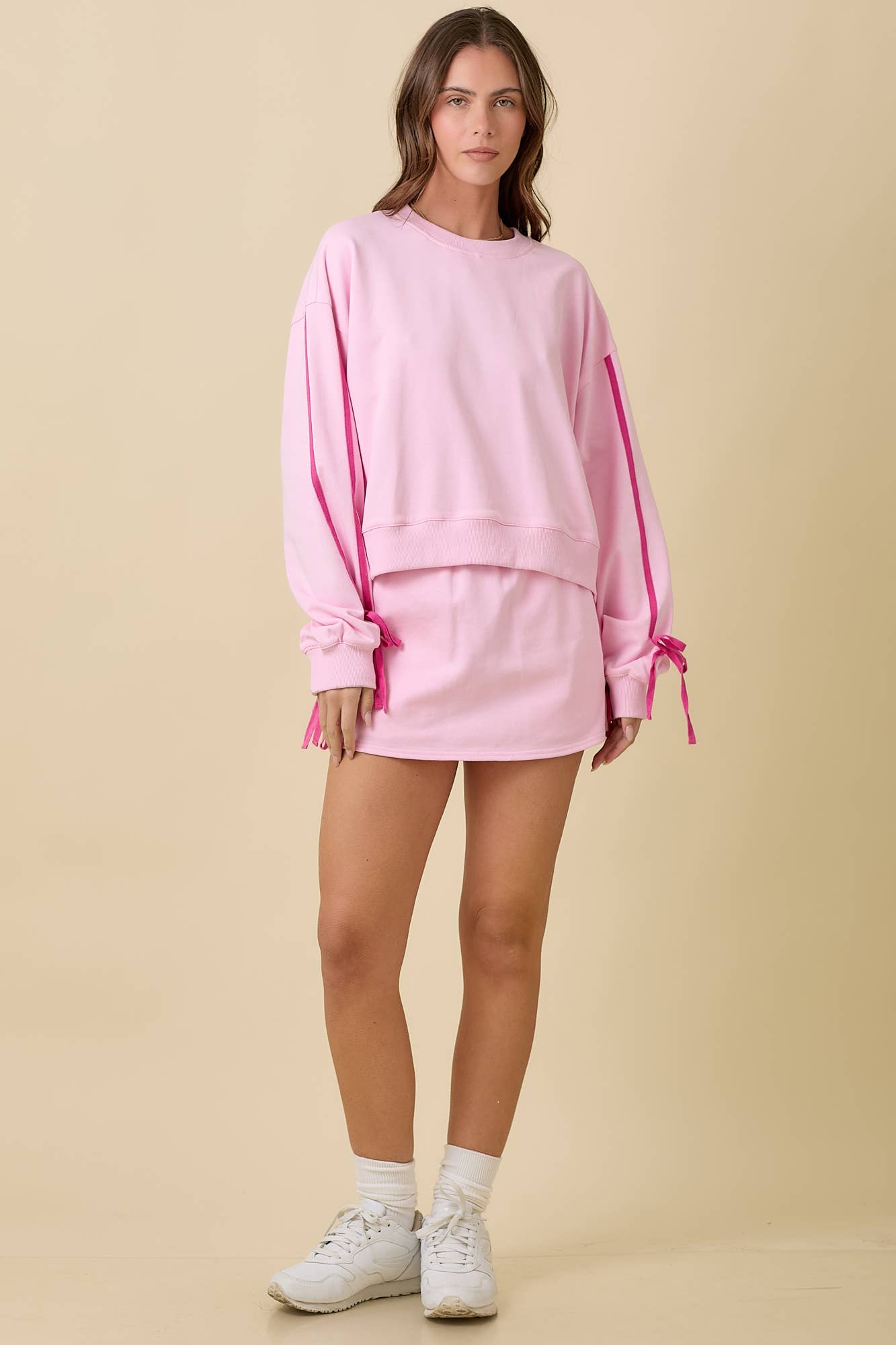 Knit Skort With Bow