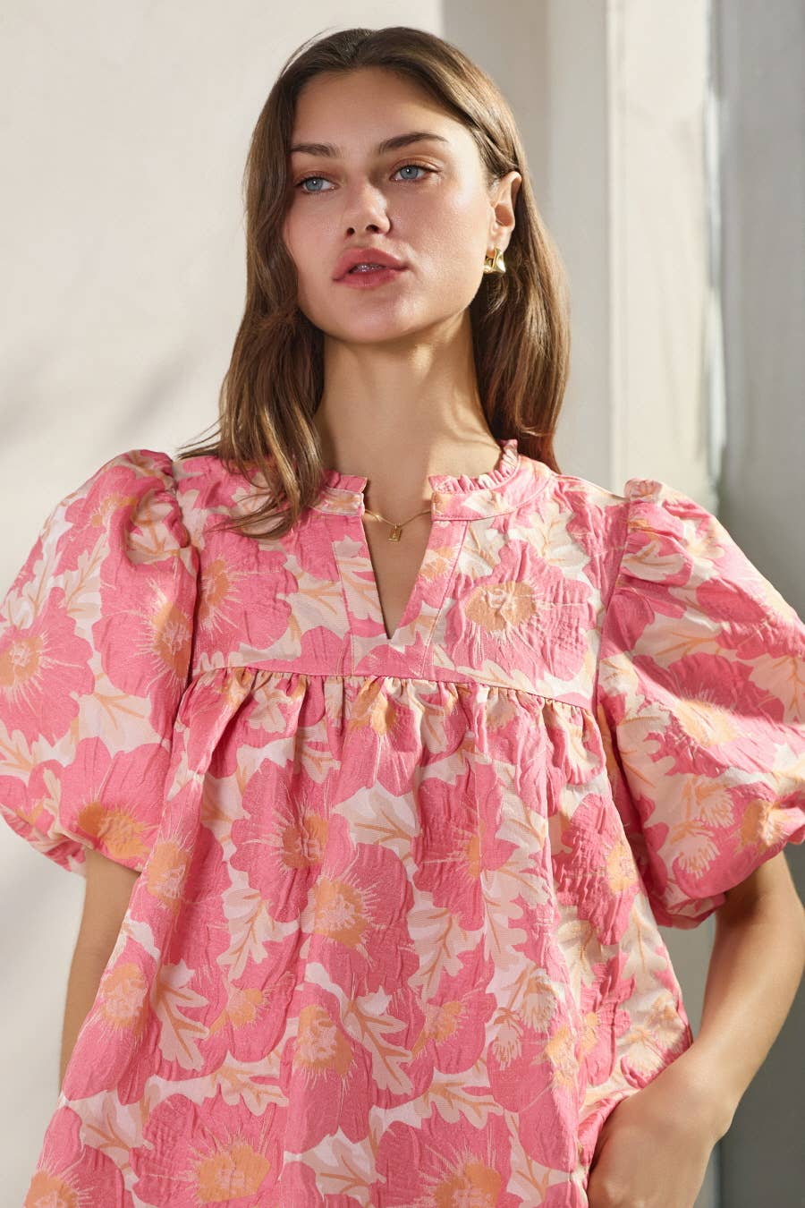 Floral Satin Top