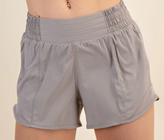 Taupe Active Shorts