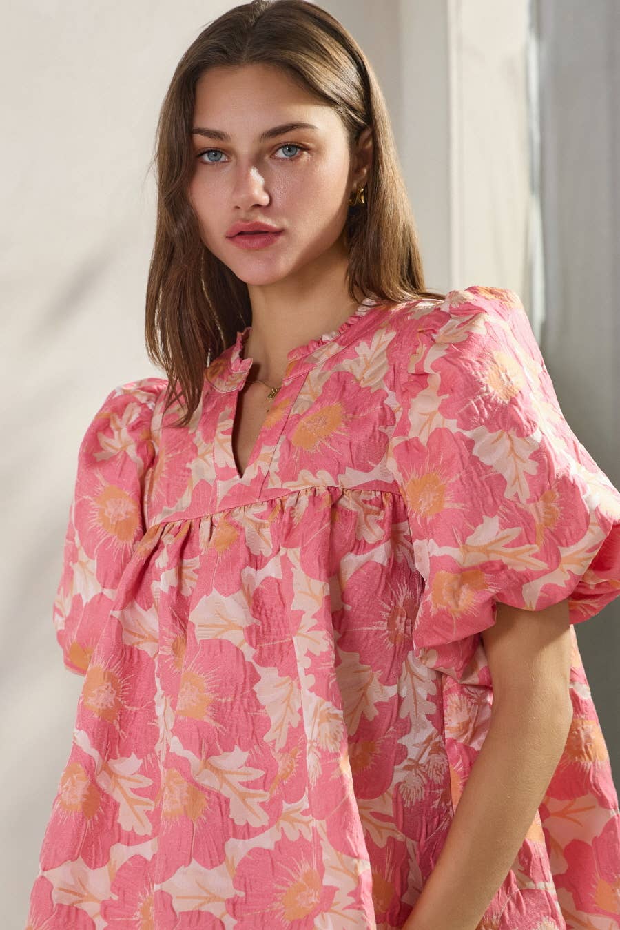 Floral Satin Top